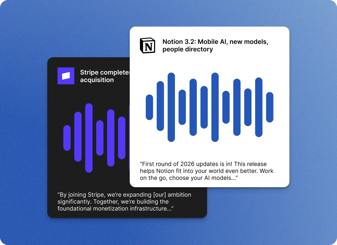 Turn your content into audiograms